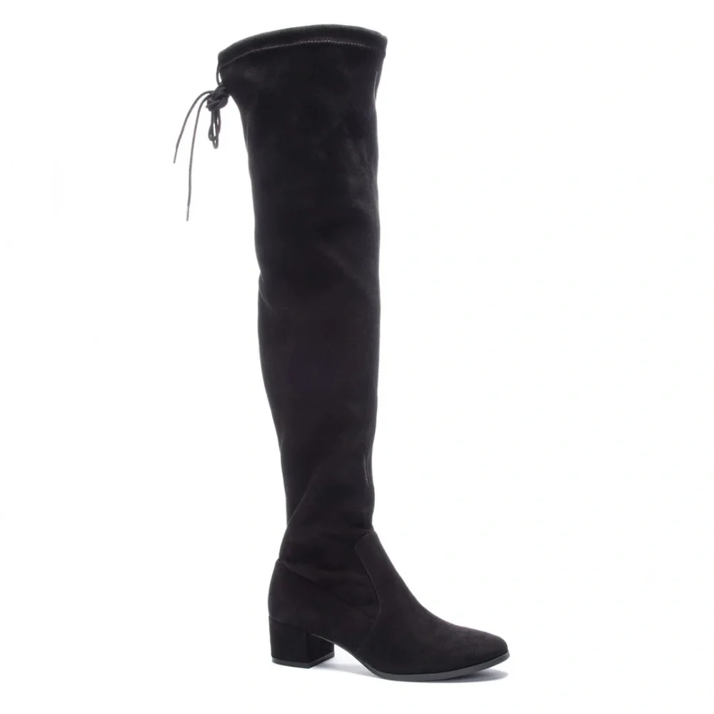 Chinese laundry mystical over the knee boot in suedette black size 7.5